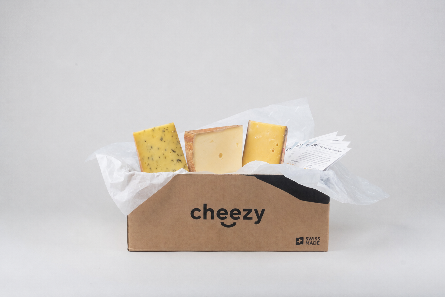 Das Schweizer K&auml;sebox-Abo Cheezy &ndash; 600 g